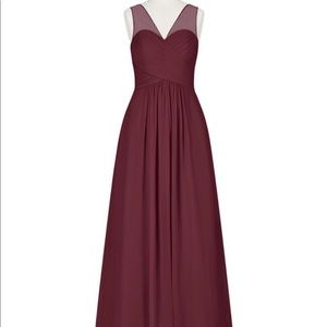Azazie Alicia dress in Cabernet